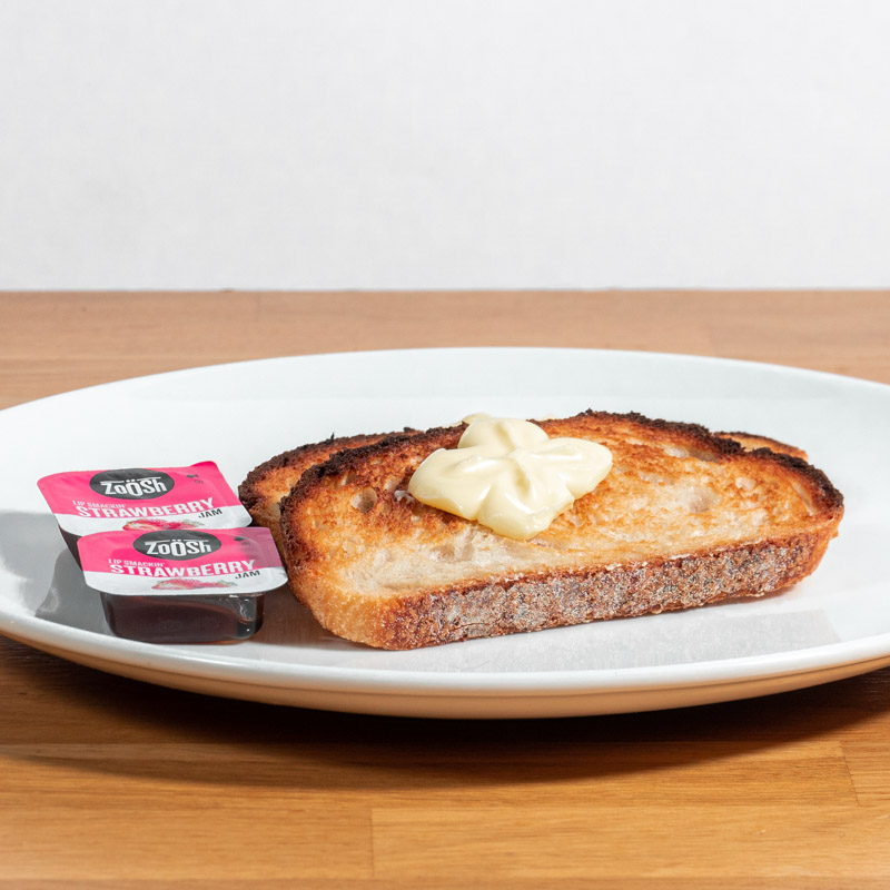 Toast with Butter & Jam